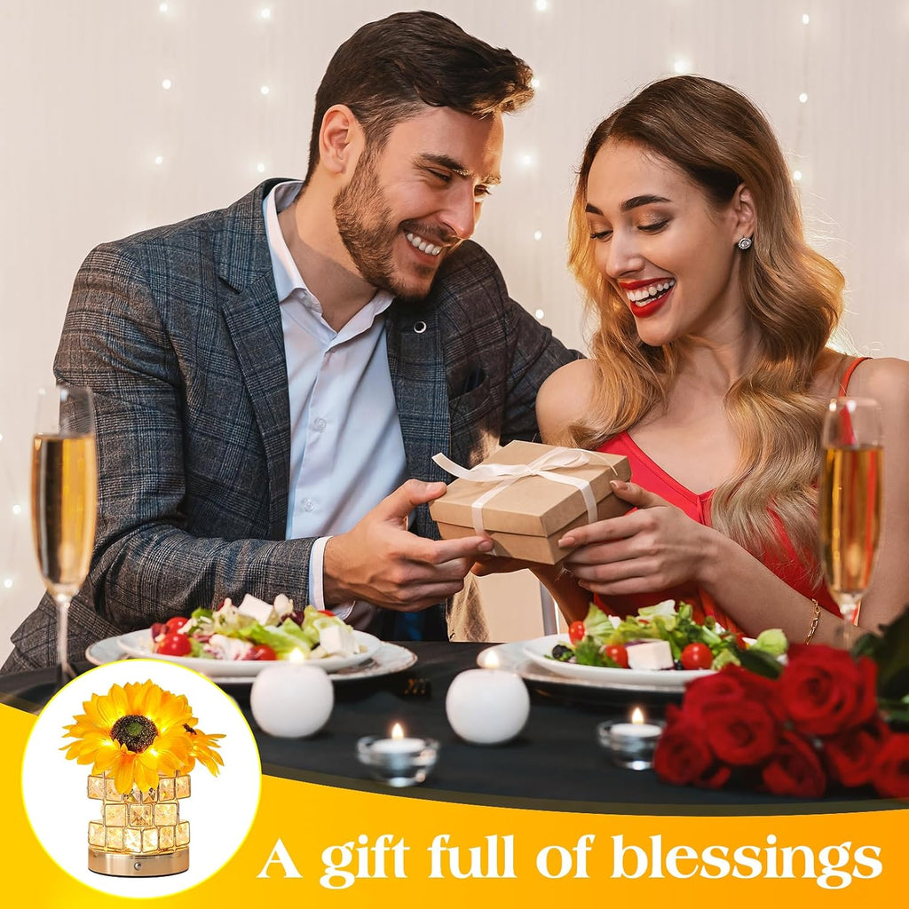 Sunflower Touch Table Lamp, Rechargeable