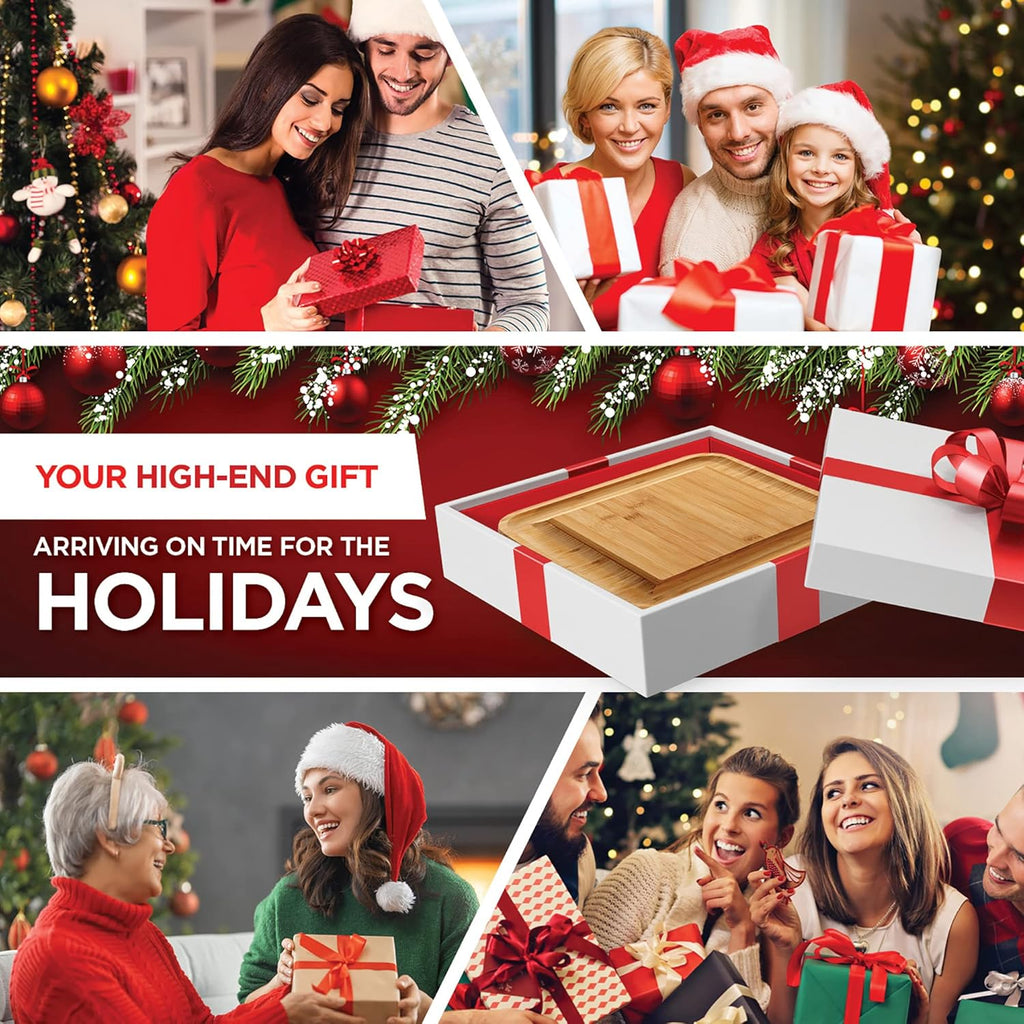 Bamboo Charcuterie Board & Knife Set